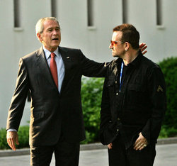 Bono und Bush