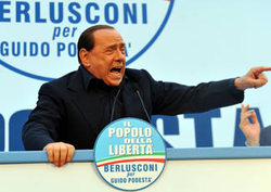 Pic: Berlusconi, a bit furious